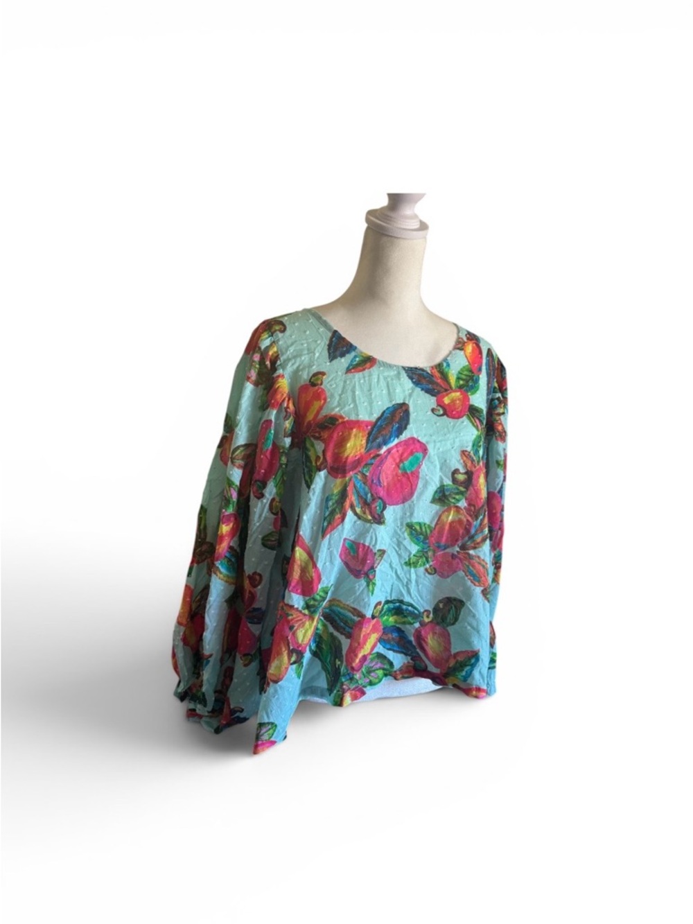 Farm rio vintage frut print blouse top women